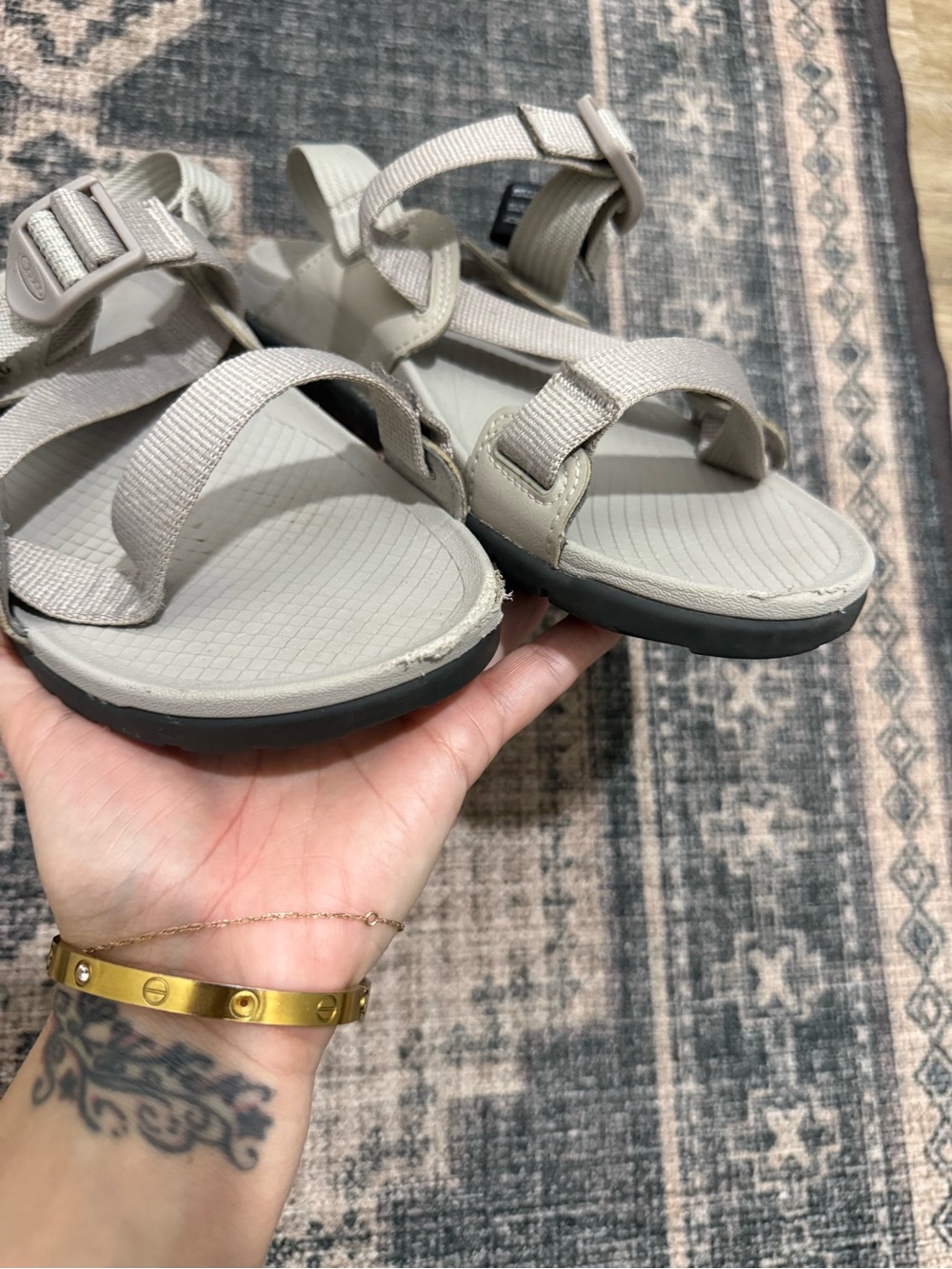 Chaco Lowdown Sport Sandals Pale Gray Size 7 * - Picture 9 of 12